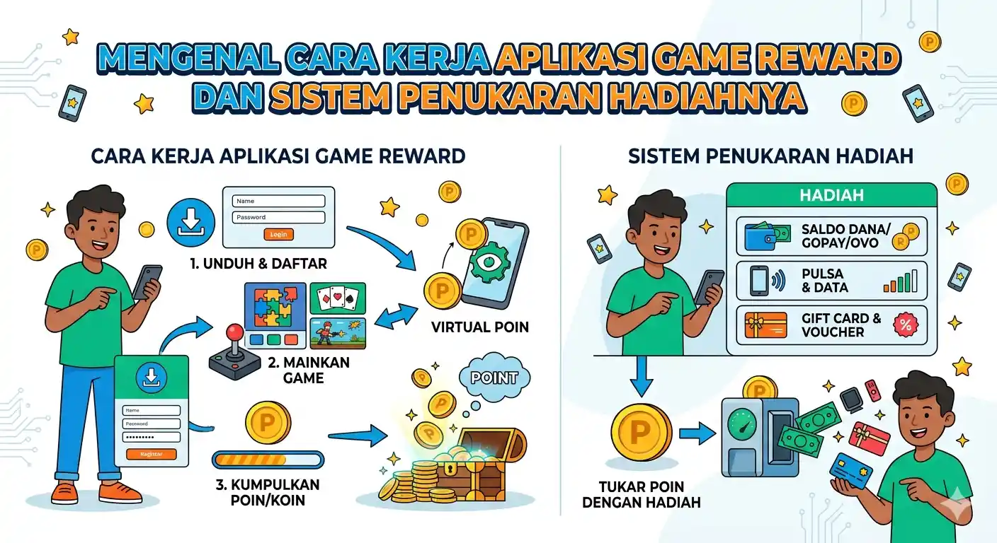 Mengenal Cara Kerja Aplikasi Game Reward dan Sistem Penukaran Hadiahnya